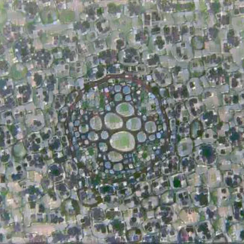 Organic Concentric Urban Pattern